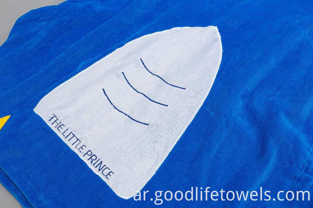 100 Cotton Surf Poncho Towel For Kids